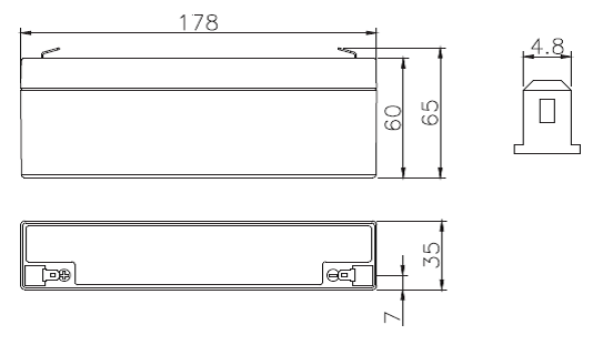 BATTERIA FIAMM RICARICABILE AL PIOMBO SERIE FG - STANDARD 12V 2.0Ah