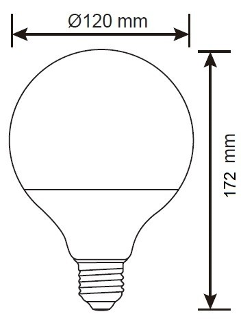 G120 SMD 9.5W E27 4000K