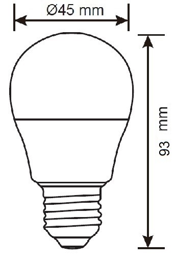 G45 SMD 5.5W E27 4000K