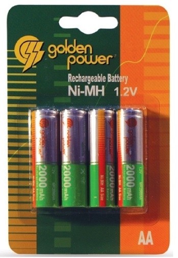 Batteria Stilo Ni-MH Ricaricabile AA 2000mAh