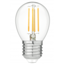 LAMPADINA A LED A FILAMENTO G45 CHIARA 6W E27 3000K