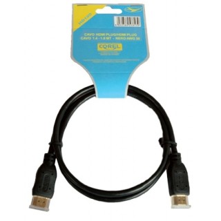 CAVO HDMI PLUG/HDMI PLUG 1.4 HIGH PERFORMANCE NERO - 1mt AWG30