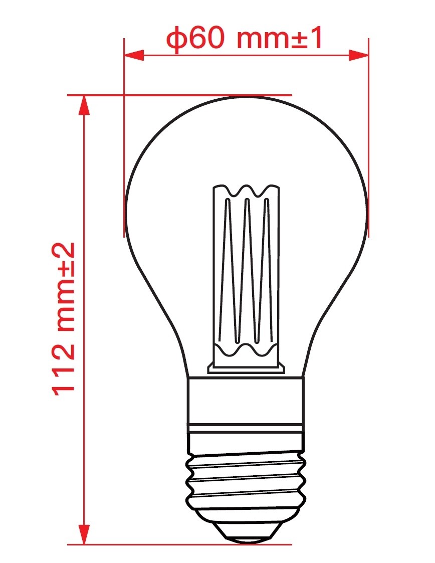 LAMPADINA A LED DECO "RETRO" A60 DIMMERABILE 2,3W E27 1800K GOLD