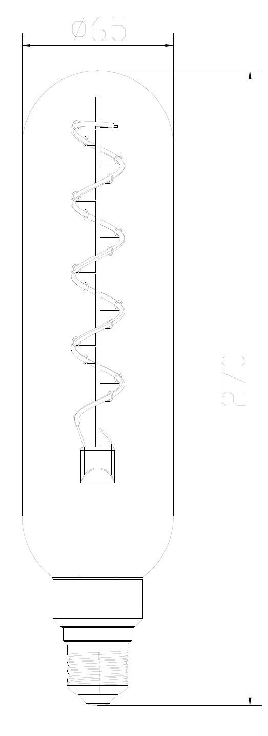 LAMPADINA A LED DECO "GIANTS" T65 DIMMERABILE 8,5W E27 2000K GOLD