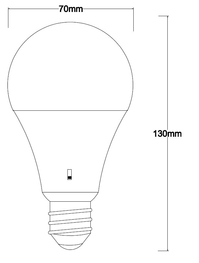 LAMPADINA A LED SMD A70  OPALE 15W E27 CCT SELEZIONABILE 3/4/6K 