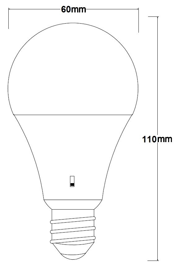 LAMPADINA A LED SMD A60 OPALE 12W E27  CCT SELEZIONABILE 3/4/6K