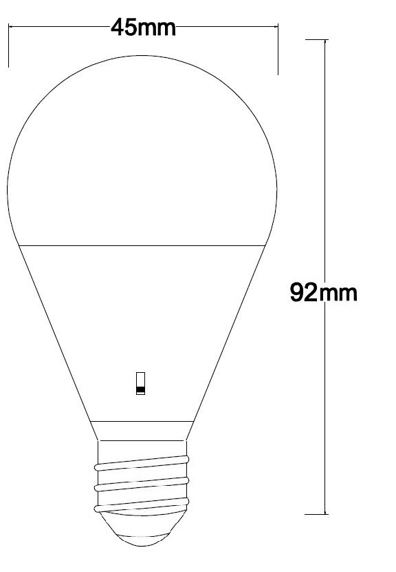 LAMPADINA A LED SMD G45 OPALE 6W E27 CCT SELEZIONABILE 3/4/6K 