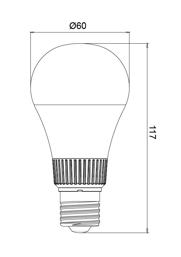 LAMPADINA A LED SMD A60 OPALE 11W E27 5CCT SELEZIONABILE 2.7/3/4/5/6.5K