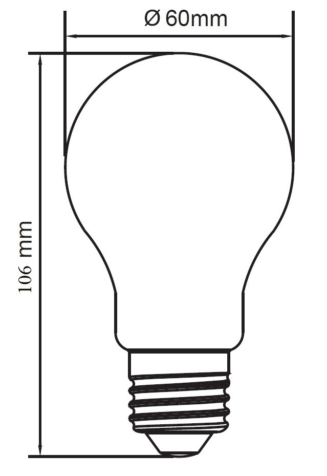 LAMPADINA A LED A FILAMENTO A60 OPALE 11W E27 3000K
