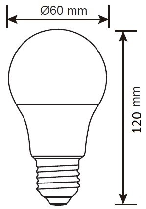 A60 SMD 15W E27 3000K