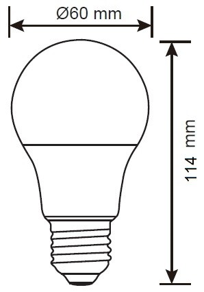 A60 SMD 14W E27 2700K