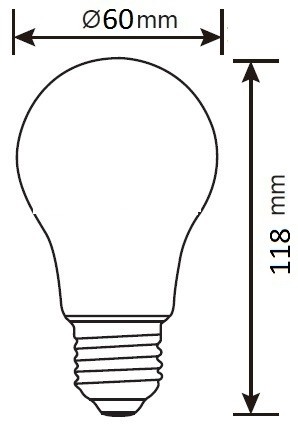 LAMPADINA A LED SMD A60 9W E27 4000K 12VDC