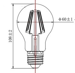 LAMPADINA A LED A FILAMENTO HALF SILVER G45 5W E14 3000K