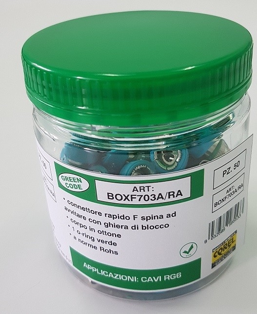 CONN F RAPIDO SPINA AVVIT IN OTTONE NICHEL C/O'R+GHIERA BLOCCO-CAVI Ø6.7mm