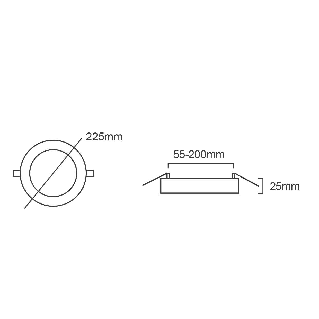 PLAFONIERA A LED PARETE/SOFFITTO POTENZA SELEZIONABILE 9W/12W/18W