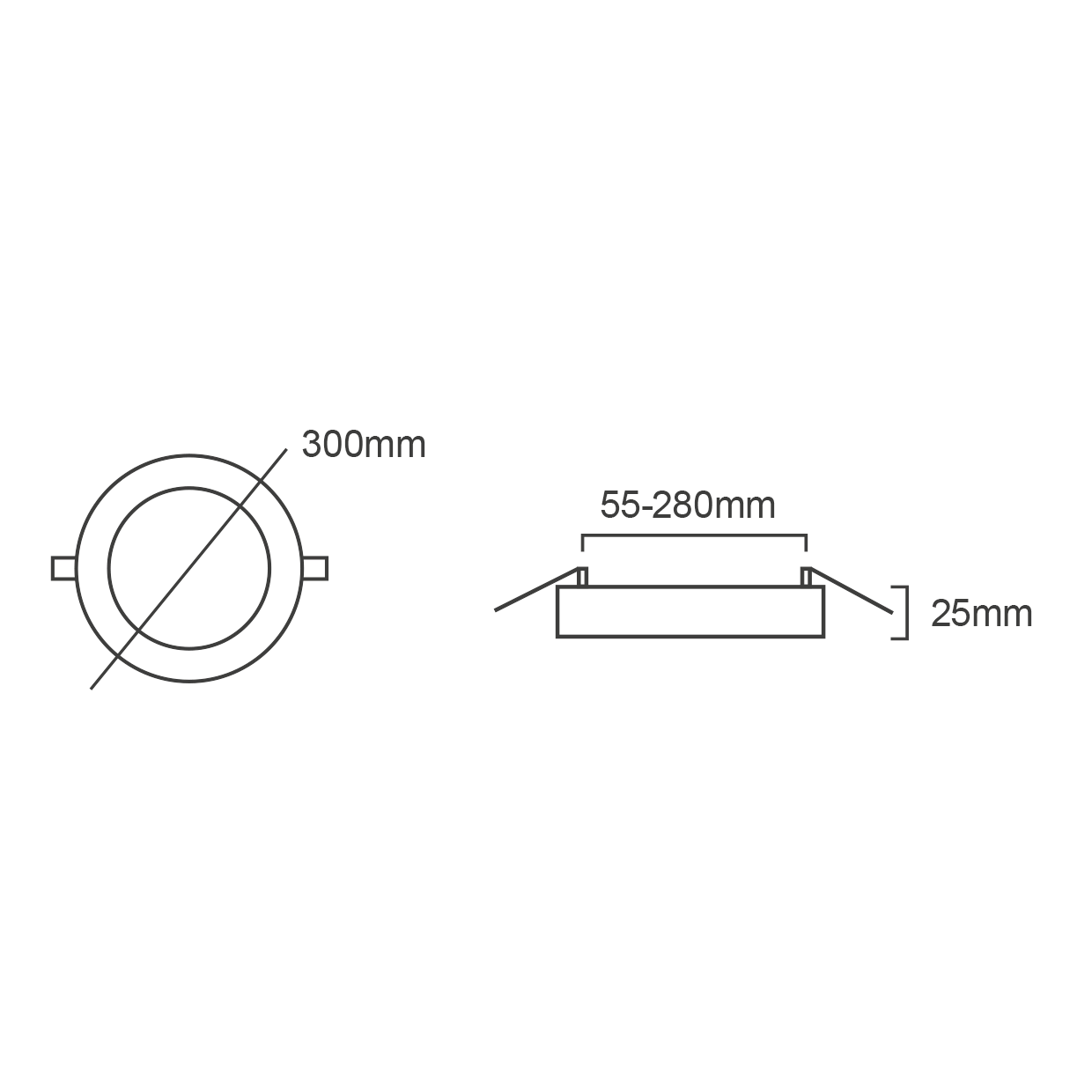 PLAFONIERA A LED A SOFFITTO POTENZA SELEZIONABILE 12W/18W/24W