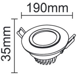 DOWNLIGHTER A LED SMD 18W