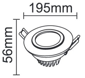 DOWNLIGHTER A LED COB 20W