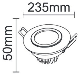 DOWNLIGHTER A LED SMD 30W