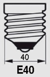 ADATTATORE DA E40 A E27