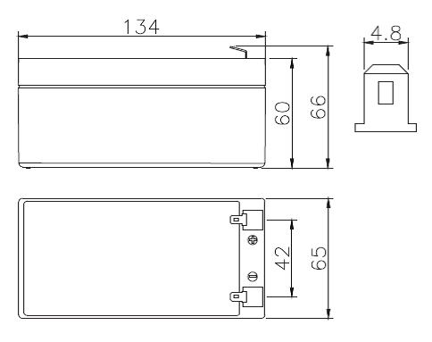BATTERIA FIAMM RICARICABILE AL PIOMBO SERIE FG - STANDARD 12V 3.4Ah