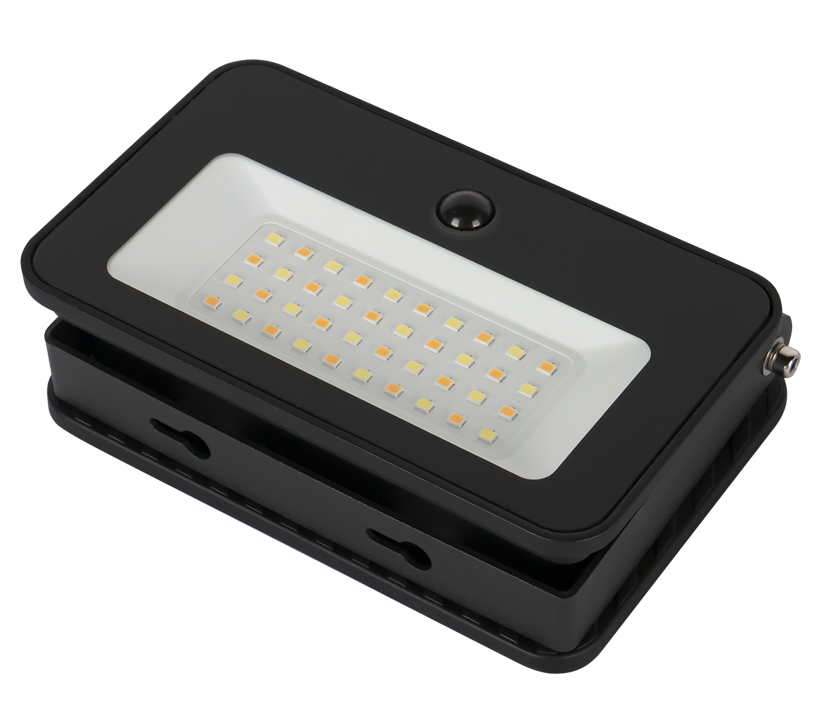 FARO SOLARE A LED NERO 10W