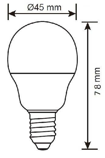 G45 SMD 5W E14 6500K