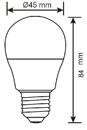 G45 SMD 7.8W E27 2700K