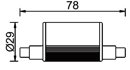 R7s EVO SMD 78mm 12W 3000K