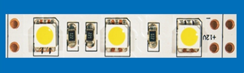 STRISCIA A LED 5MT 12V 300LED SMD5050 60LED/MT 6000K