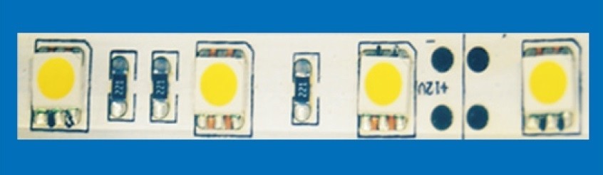 STRISCIA A LED 5MT 12V 300LED SMD5050 60LED/MT 6000K