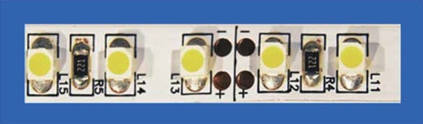 STRISCIA A LED 5MT 12V 600LED SMD3528 120LED/MT 6000K