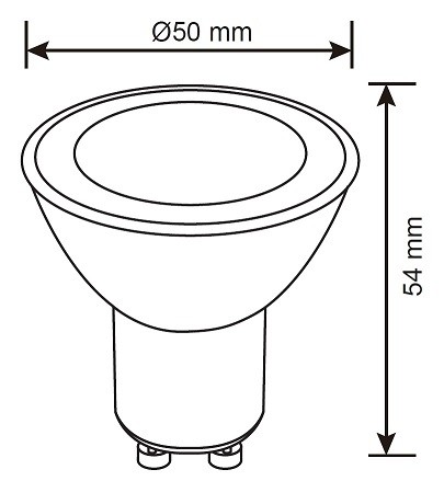 LAMPADINA A LED SMD OPALE 7W 3000K DIMMERABILE