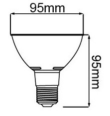 LAMPADINA A LED SMD PAR30  13W E27 6500K