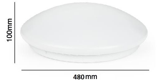 PLAFONIERA ROTONDA A LED DA PARETE/SOFFITTO 36W CCT SELEZIONABILE