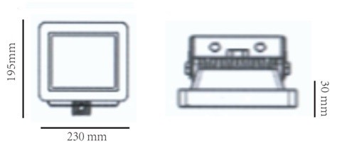 FARETTO A LED ULTRASLIM 50W 4000K IP65