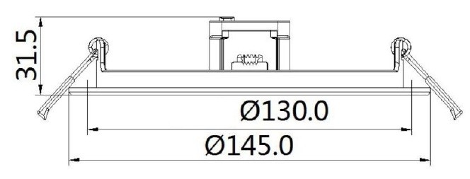 PLAFONIERA A LED DA INCASSO ROTONDA 12W CON CCT SELEZIONABILE 3/4/6K