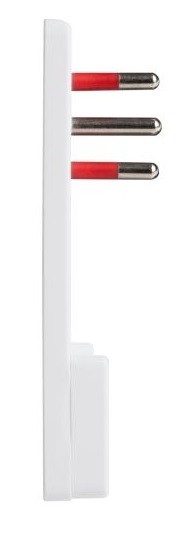 SPINA MOBILE 90°16A 2P+T 250V BIANCA ULTRAPIATTA