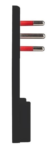 SPINA MOBILE 90°10A 2P+T 250V NERA ULTRAPIATTA