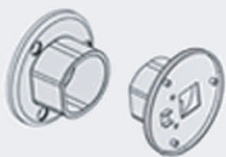 TAPPI CHIUSURA GRIGI PER PROFILO OVAL