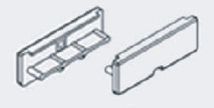 TAPPI CHIUSURA NERI PER PROFILO WIDE