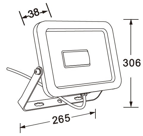 FARETTO A LED ULTRASLIM 50W 4000K BIANCO