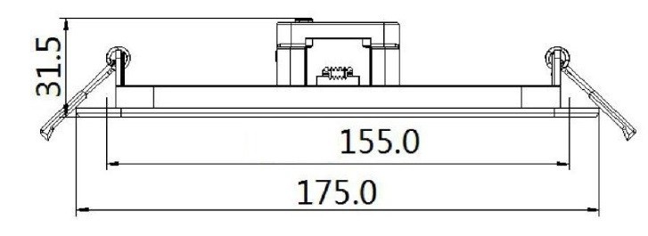 PLAFONIERA A LED DA INCASSO ROTONDA 16W CON CCT SELEZIONABILE