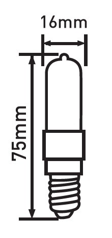 LAMPADINA A LED COB T16 TUTTOVETRO OPALE 3W E14 3000K