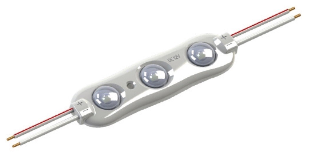 MODULO LED 3 DIODI 6500K 0.9W DC 12V IP65