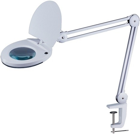 MLQ6025B LAMPADA CON LENTE D'INGRANDIMENTO 5 DIOTTRIE CON MORSETTO BIA