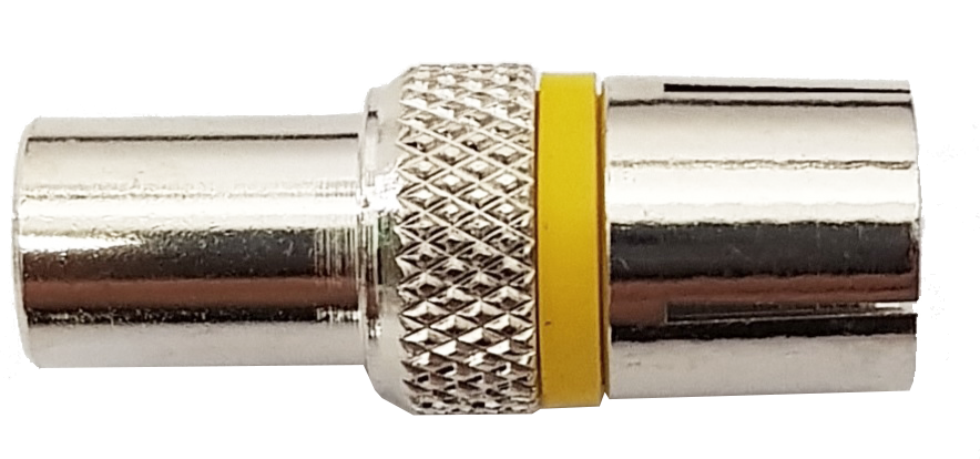 CONN PRESA IEC AD AVVITARE  IN OTTONE NICHELATO CON O'RING PER CAVI Ø6mm