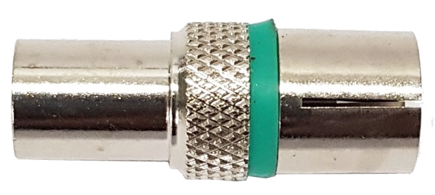 CONN PRESA IEC AD AVVITARE  IN OTTONE NICHELATO CON O'RING PER CAVI Ø6.7mm