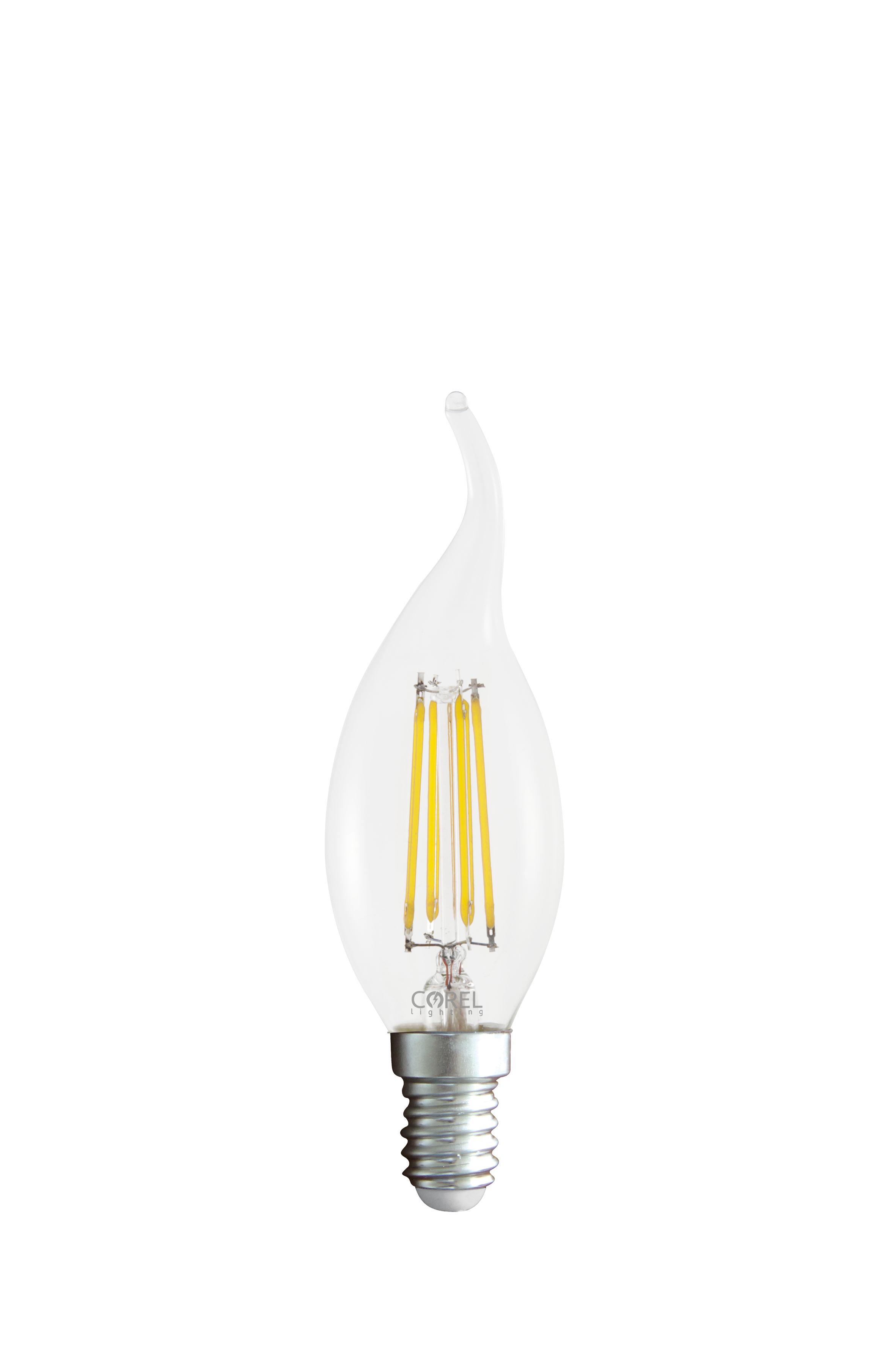 LAMPADINA A LED A FILAMENTO C35 TIP CHIARA 4W E14 3000K