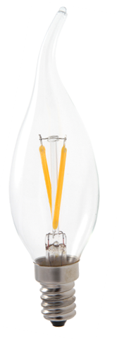 C35 TIP FILAMENTO CLEAR 3.6W E14 3000K